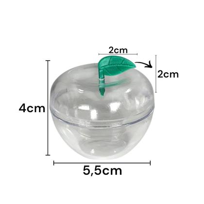 Imagem de Kit De Maçã Acrílica Transparente Com Clips Plásticos Para Escritório