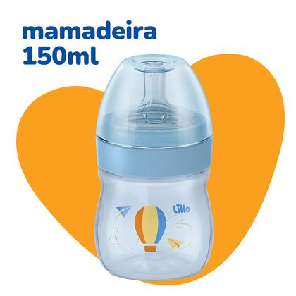 Imagem de Kit de Mamadeira Primeiros Passos 50/150/240ml Azul - Lillo