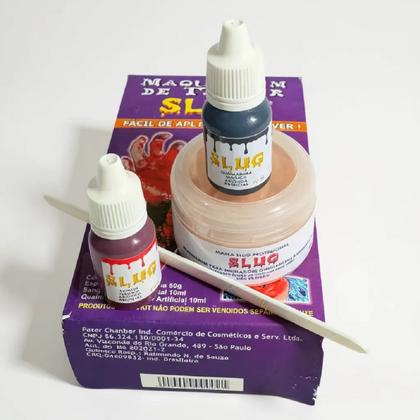 Imagem de Kit De Maquiagem Artística De Terror Drácula Zumbi Halloween