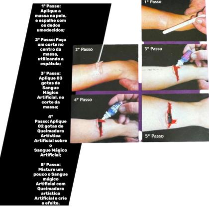 Imagem de Kit De Maquiagem Artística De Terror Drácula Zumbi Halloween