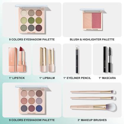 Imagem de Kit de maquiagem Color Nymph All In One com paleta de sombras para meninas