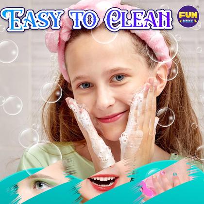 Imagem de Kit de maquiagem FUN KIDZ 60 unidades para meninas de 6 a 12 anos com caixa dobrável