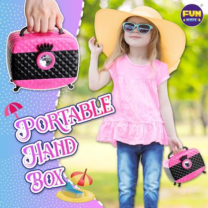 Imagem de Kit de maquiagem FUN KIDZ 60 unidades para meninas de 6 a 12 anos com caixa dobrável