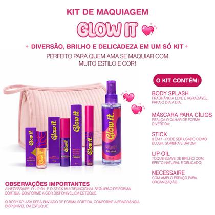 Imagem de Kit De Maquiagem Glow It Meninas Lançamento