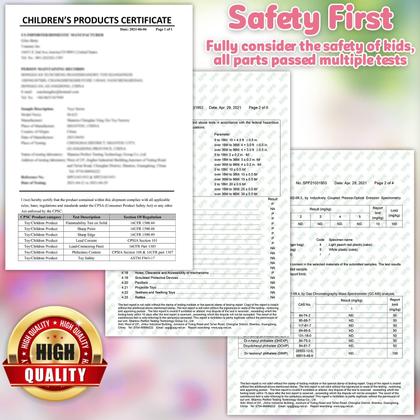 Imagem de Kit de maquiagem Hollyhi 42 unidades para meninas com estojo de cosméticos de 3 a 12 anos