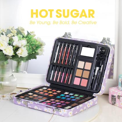 Imagem de Kit de maquiagem Hot Sugar para meninas adolescentes de 10 a 12 anos com 48 sombras