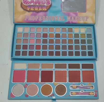 Imagem de Kit de Maquiagem Infantil BFF Candy Fever Com Espelho e 76 Cores