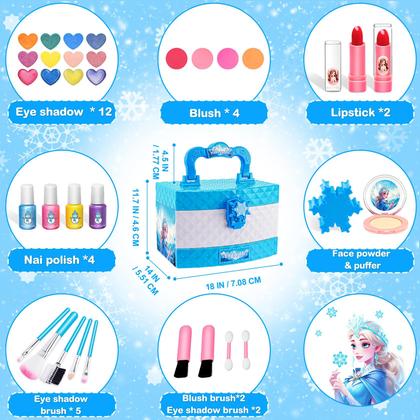 Imagem de Kit de Maquiagem Infantil Eye Sun Frozen - Para Meninas de 3 a 12 Anos