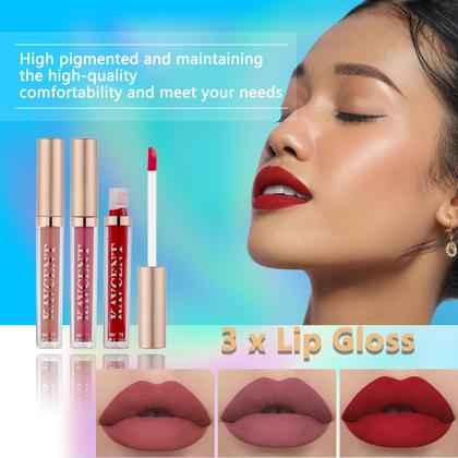 Imagem de Kit de maquiagem KAVCENT, conjunto completo com paleta de sombras e brilho labial