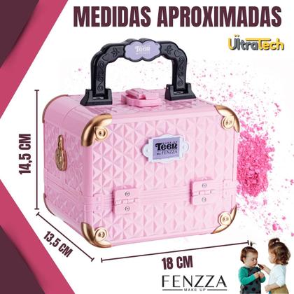 Imagem de Kit De Maquiagem Maleta Dos Sonhos Completa Infantil Fenzza Envio Imediato
