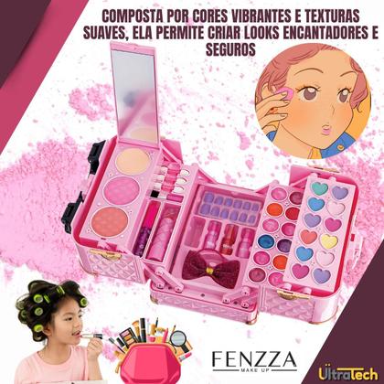 Imagem de Kit De Maquiagem Maleta Dos Sonhos Completa Infantil Fenzza Envio Imediato