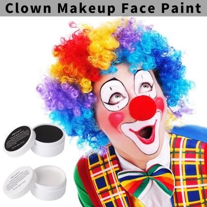 Imagem de Kit de maquiagem MEICOLY Halloween para pintura facial em preto e branco, 7 unidades