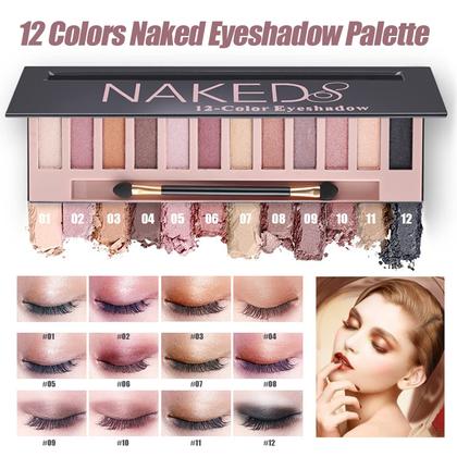 Imagem de Kit de maquiagem NUIBO Kit completo com conjunto de sombras e batons Naked