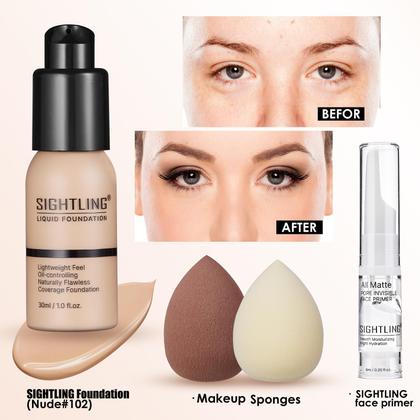 Imagem de Kit de maquiagem SIGHTLING All In One com paleta de sombras de base