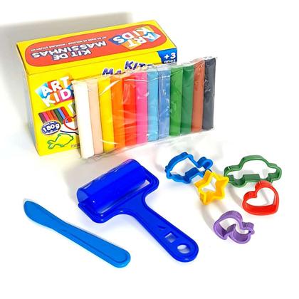 Imagem de Kit de Massinhas Para Modelar 180g Com Moldes e Acessórios