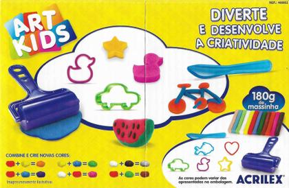 Imagem de Kit de Massinhas Para Modelar 180g Com Moldes e Acessórios