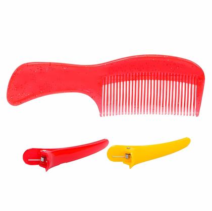 Imagem de Kit De Mechas Coloridas Ladybug Com Kwami Mechas Makebrinq Chapinha Infantil E Pente Para Cabelos