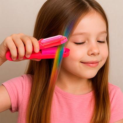 Imagem de Kit De Mechas Coloridas Ladybug Com Kwami Mechas Makebrinq Chapinha Infantil E Pente Para Cabelos