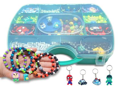 Imagem de Kit De Miçangas Para Fazer Pulseiras Infantil Para Meninos