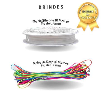 Imagem de Kit De Miçangas Para Pulseira C 479 Unidades Kaftor