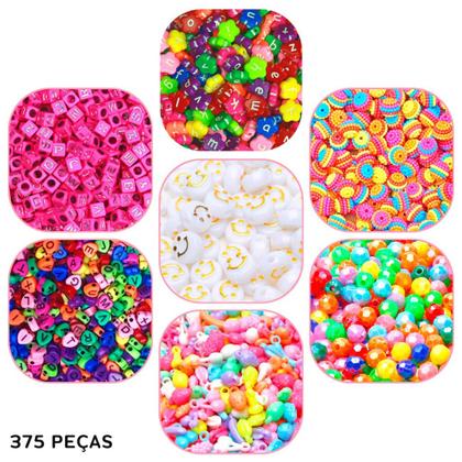 Imagem de Kit De Miçangas Para Pulseira Com 375 Unidades Kaftor