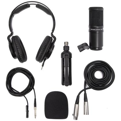 Imagem de Kit de Microfone para Podcast com Fone de Ouvido Zoom ZDM 1PMP