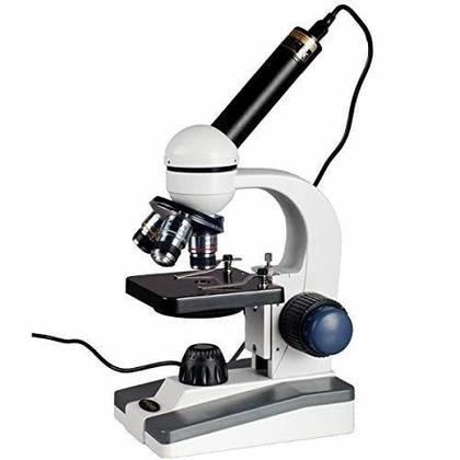 Imagem de Kit de Microscópio Monocular para Estudantes AmScope M150C 40X-1000X