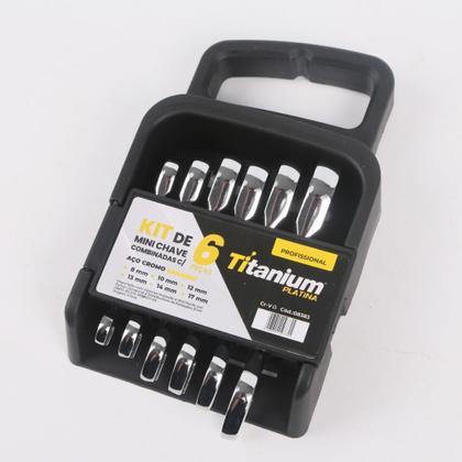Imagem de Kit De Mini Chaves Combinadas Com 6 Pçs 8,10,12,13,14,17mm