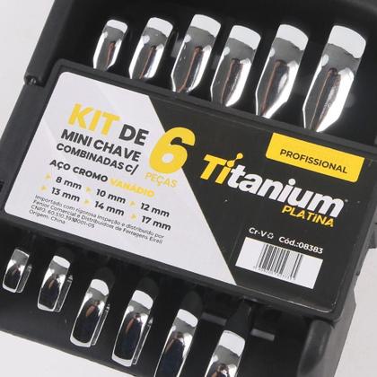 Imagem de Kit De Mini Chaves Combinadas Com 6 Pçs 8,10,12,13,14,17Mm
