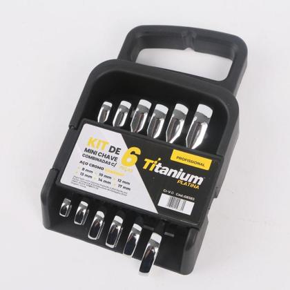 Imagem de Kit De Mini Chaves Combinadas Com 6 Pçs 8,10,12,13,14,17Mm