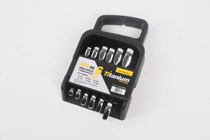 Imagem de Kit de mini chaves combinadas com 6 pecas 08383 titanium