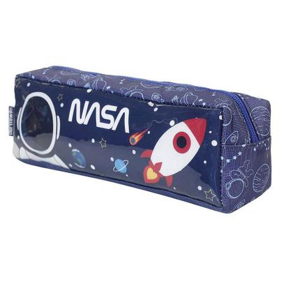 Imagem de Kit de Mochila Lancheira e Estojo Dermiwill Nasa Azul