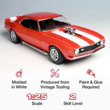 Imagem de Kit de modelos AMT 1968 Chevy Camaro Z/28 escala 1:25