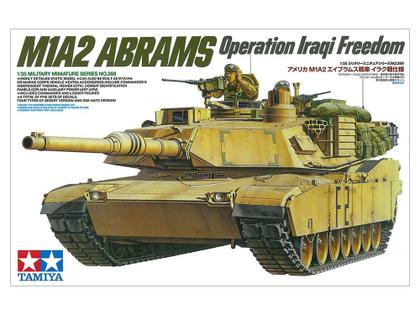 Imagem de Kit de modelos Tamiya Models M1A2 Abrams em escala 1/35 com figuras