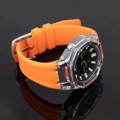 Imagem de Kit De Modificação Transparente Casioak GA2100 GA2110 Com Pulseira De Borracha E Acessórios De