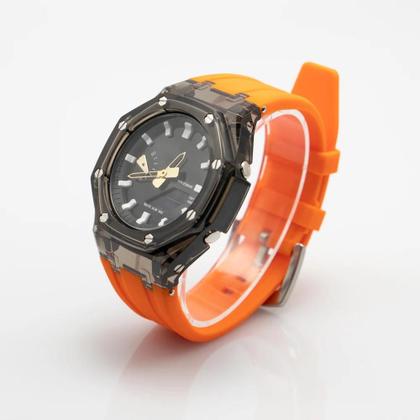 Imagem de Kit De Modificação Transparente Casioak GA2100 GA2110 Com Pulseira De Borracha E Acessórios De