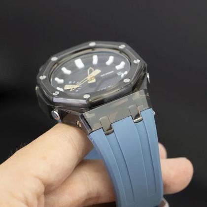 Imagem de Kit De Modificação Transparente Casioak GA2100 GA2110 Com Pulseira De Borracha E Acessórios De