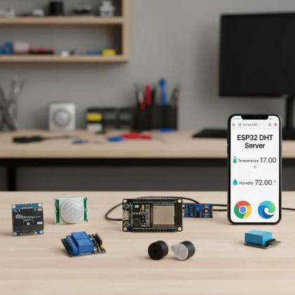 Imagem de Kit De Módulo De Desenvolvimento ESP32 WIFI Com Relé, Display E Sensor, Kit Inicial ESP32S Para