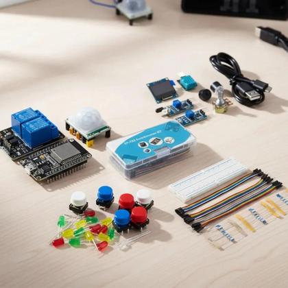 Imagem de Kit De Módulo De Desenvolvimento ESP32 WIFI Com Relé, Display E Sensor, Kit Inicial ESP32S Para