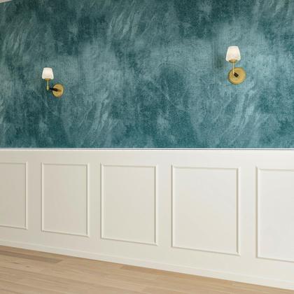 Imagem de Kit de moldagem de parede Colingmill Premade Wainscoting Panels White