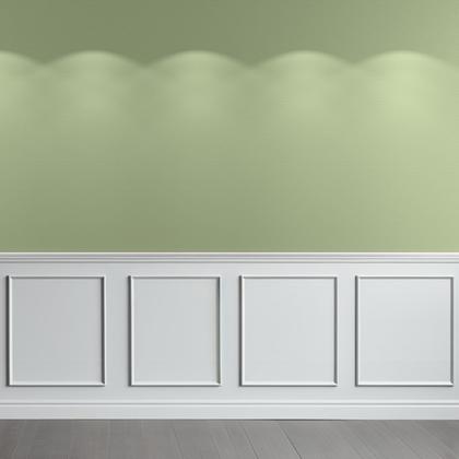 Imagem de Kit de moldagem de parede Colingmill Premade Wainscoting Panels White
