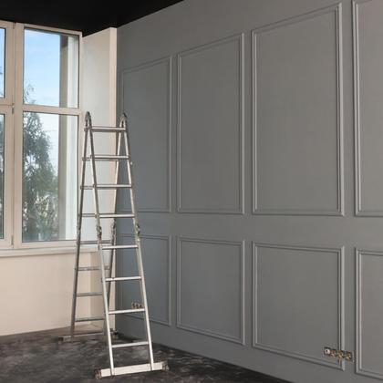 Imagem de Kit de moldagem de parede Pangda 3D Premade Accent Wainscoting Panel