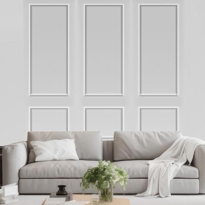 Imagem de Kit de moldagem de parede Pangda 3D Premade Accent Wainscoting Panel