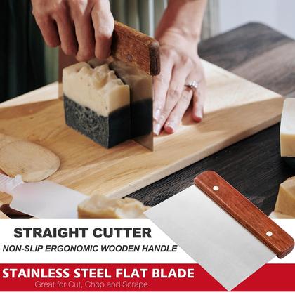 Imagem de Kit de moldagem de sabão LERYKIN Retangular de 1250 mL de silicone com cortador