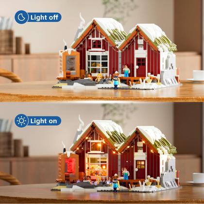 Imagem de Kit de Montagem Lumibricks Cabana Spa 2235 Peças com Luzes LED