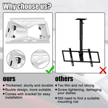 Imagem de Kit de montagem NovaKits Starlink Mini Magnetic Flat para trailers, vans e barcos