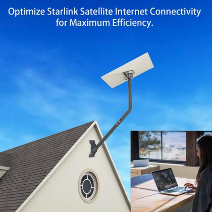 Imagem de Kit de montagem: prato padrão CEKAY Starlink Gen3/V3 com poste de 51 cm