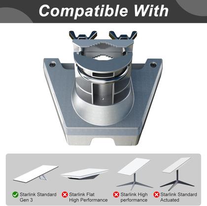 Imagem de Kit de montagem: prato padrão CEKAY Starlink Gen3/V3 com poste de 51 cm