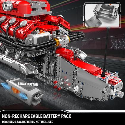 Imagem de Kit de motor modelo Mold King V12 Engine 3472 unidades para crianças maiores de 8 anos