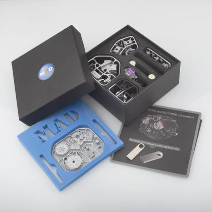 Imagem de Kit de motor TOYGA Mini V8 para AX90104 SCX10Ⅱ Capra VS4-10